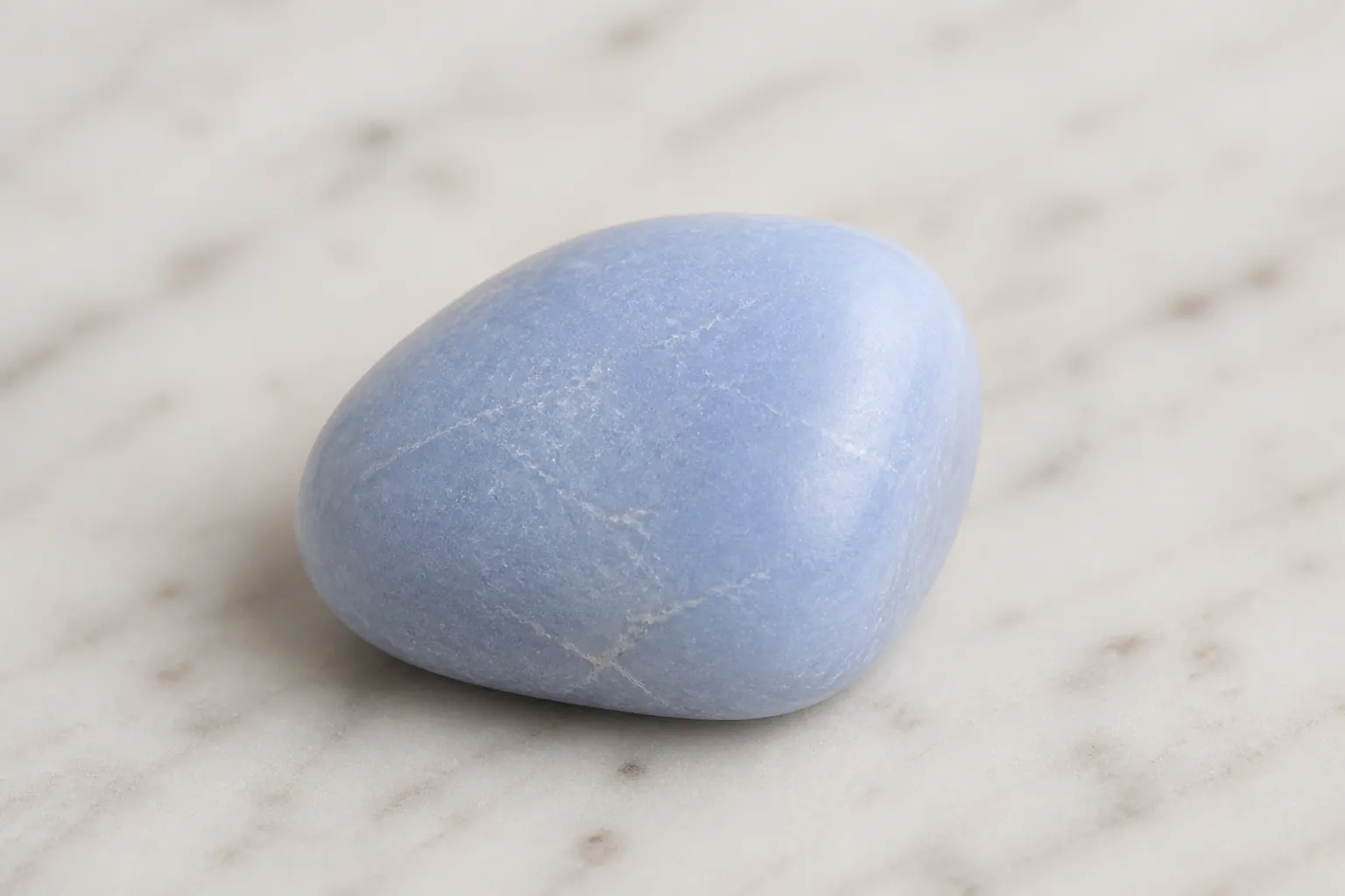 Realistic photo of Angelite crystal