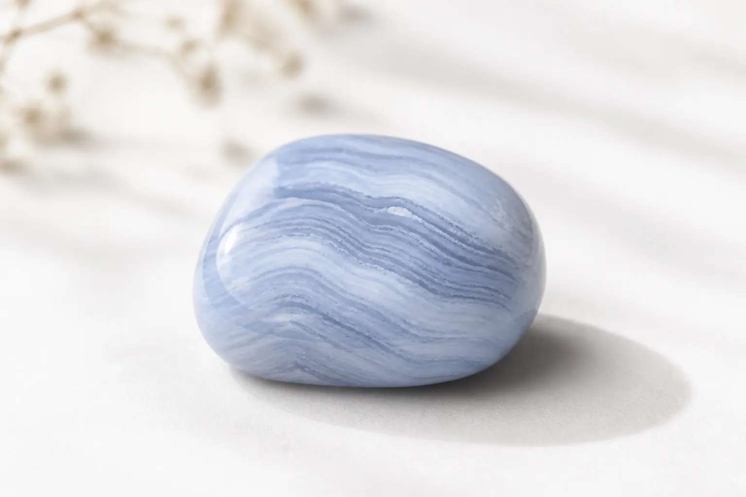 Realistic photo of Blue Lace Agate