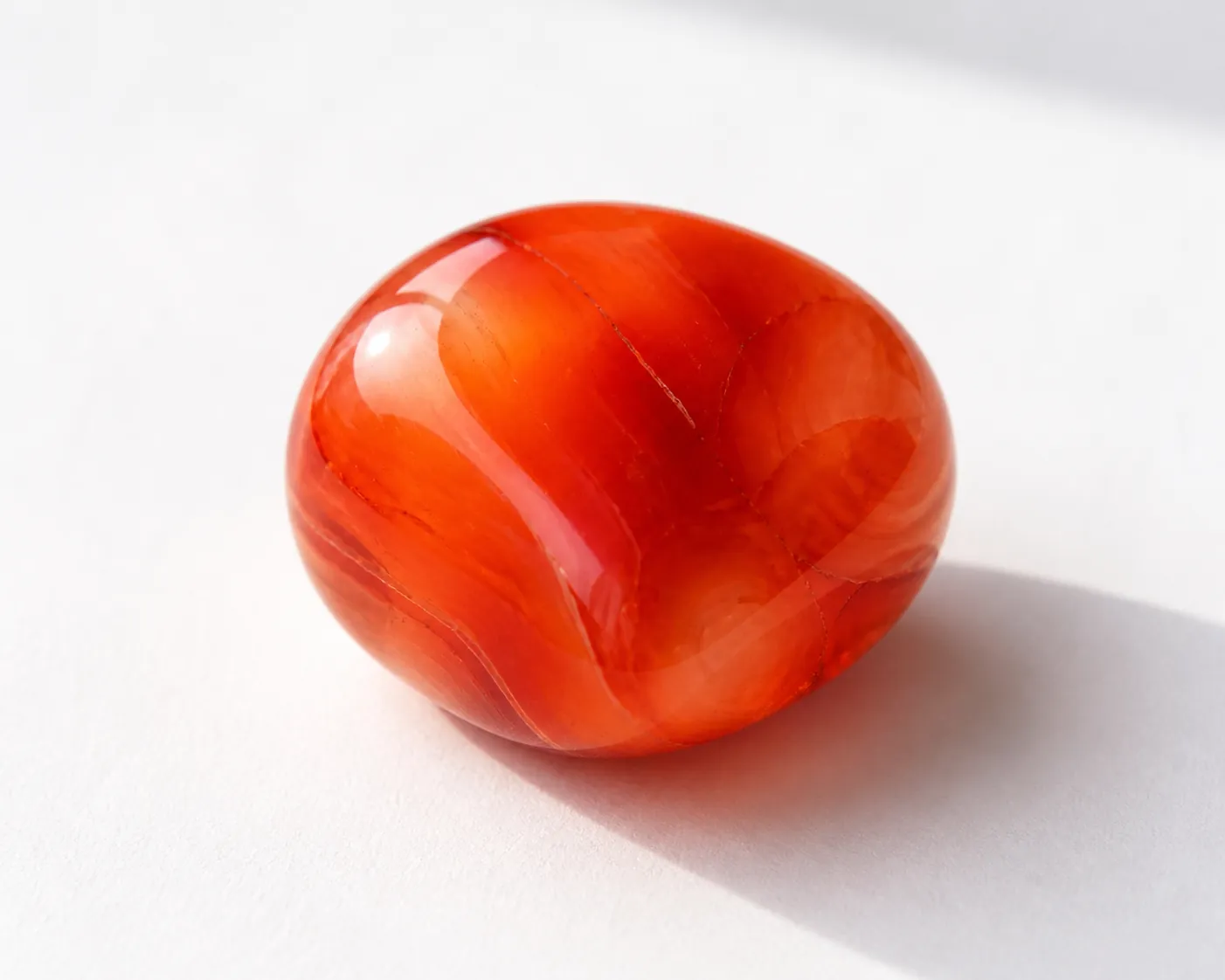 Realistic photo of Carnelian crystal