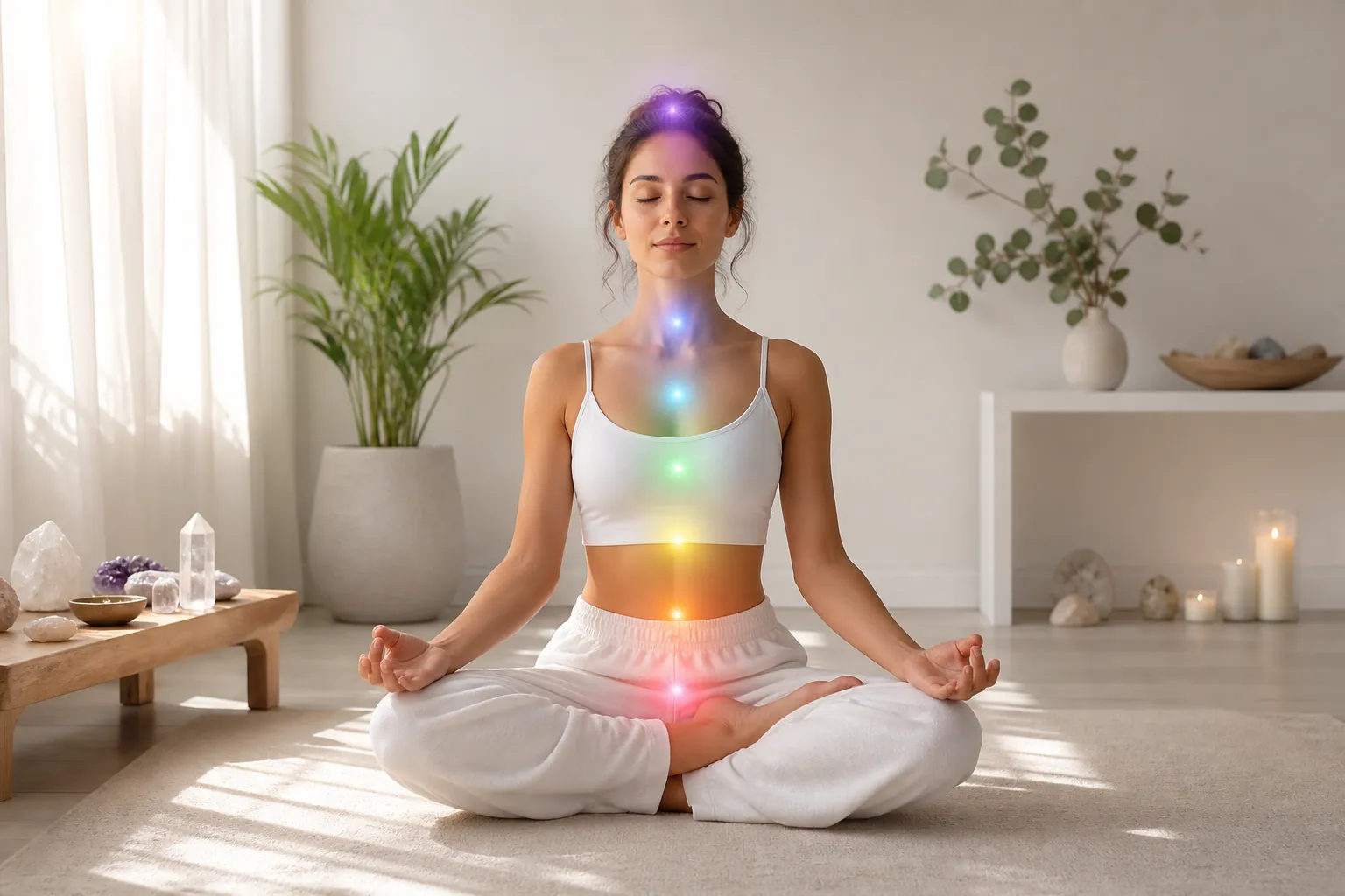 Person meditating