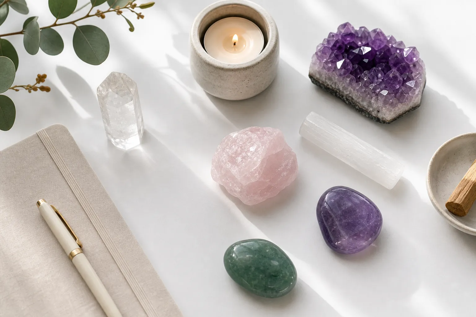 Meditation tools and crystals