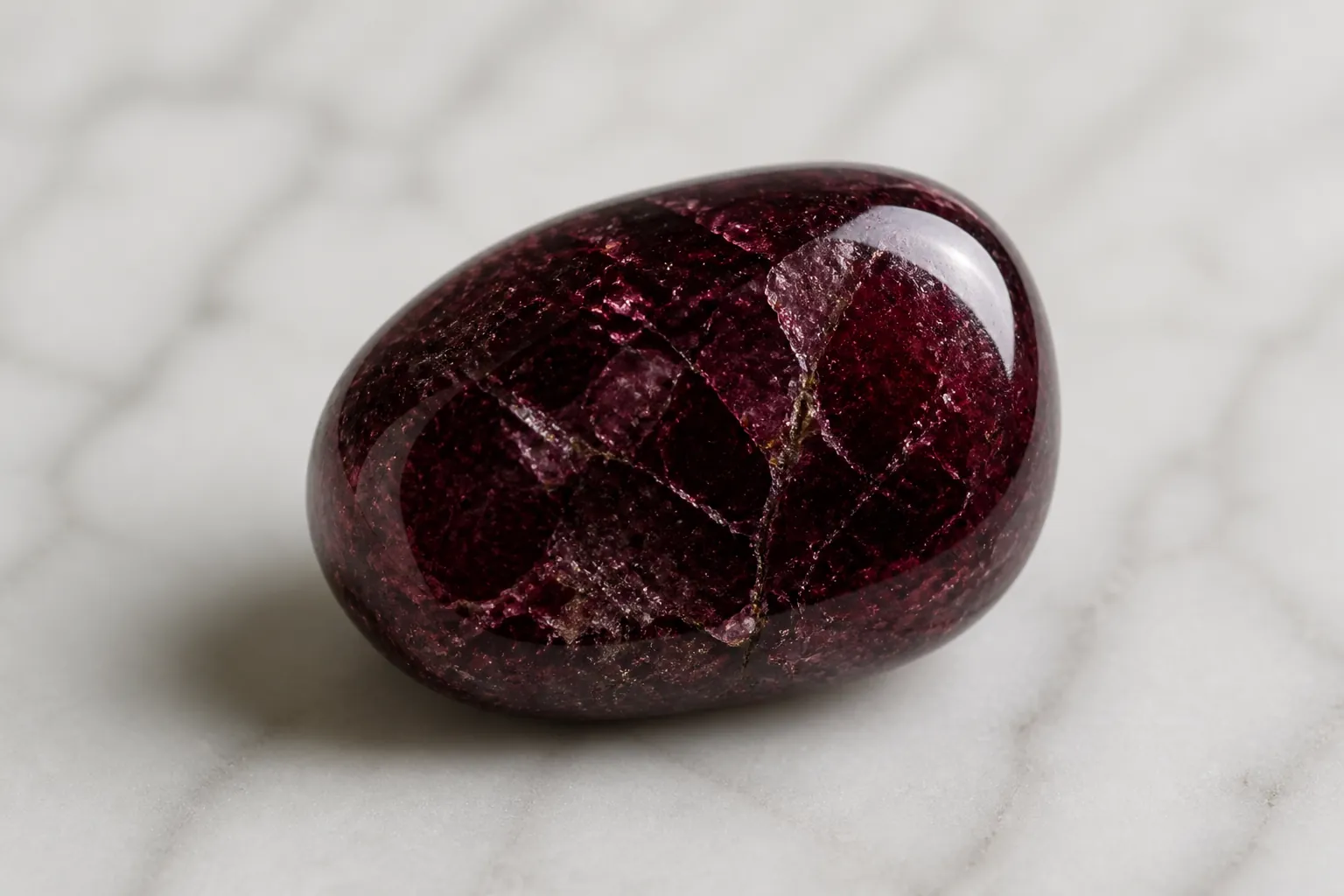 Realistic photo of Garnet crystal