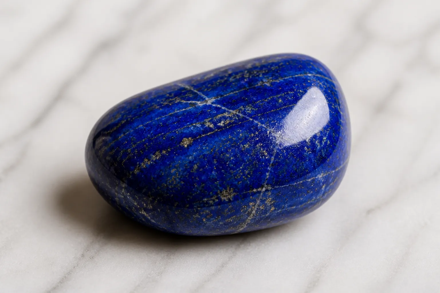 Realistic photo of Lapis Lazuli crystal