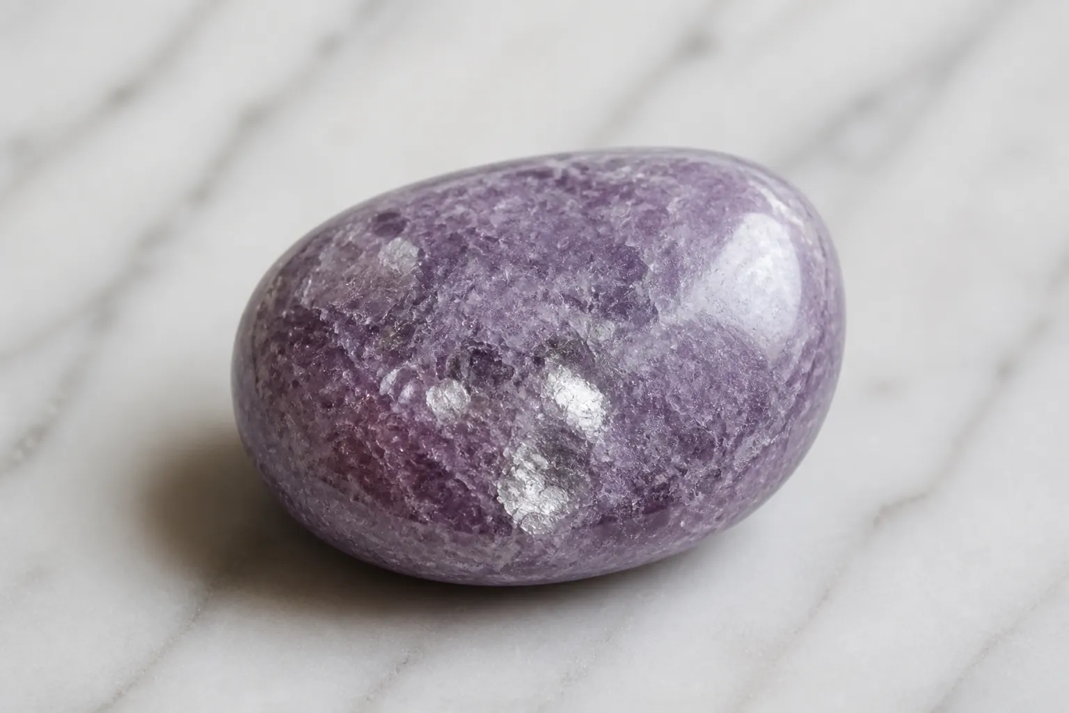Realistic photo of Lepidolite crystal