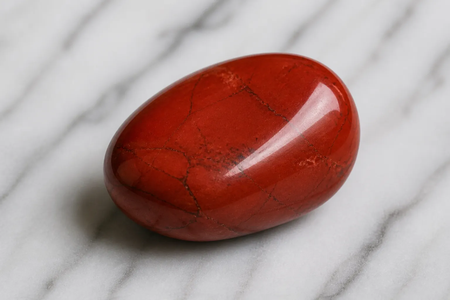 Realistic photo of Red Jasper crystal